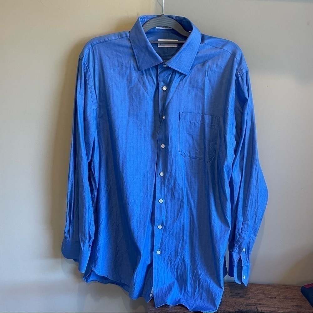 John W Nordstrom Cotton Dress Shirt Size 17-36